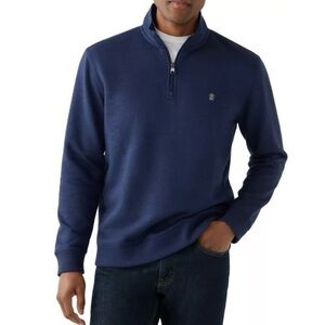 IZOD Men's Navy Blue Quarter-Zip Sweater